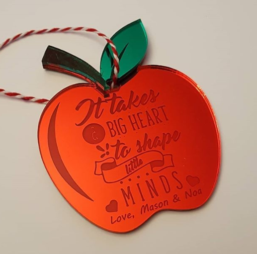 Teacher Ornament - Apple